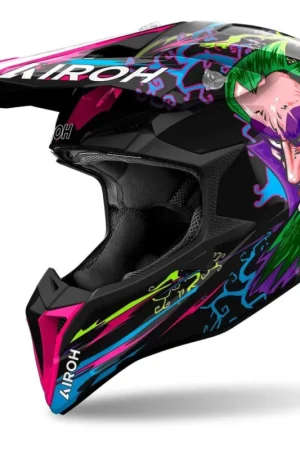 WRAM17 AIROH WRAAP MUSIC CASCO ENDURO CROSS OFF ROAD GLOSS Prezzo Basso