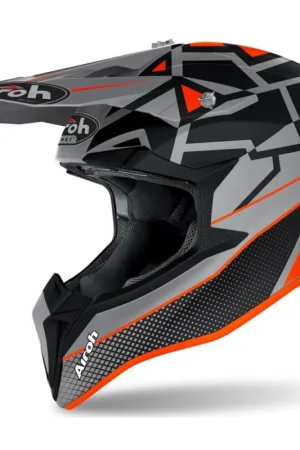 WRM32Y AIROH WRAAP YOUTH (VERS. PER RAGAZZI) - MOOD CASCO ENDURO CROSS OFF ROAD ORANGE MATT - XXS Di Tendenza
