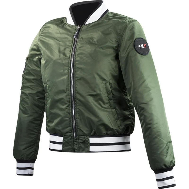 Occasione Giacca Donna In Tessuto Ls2 Brighton Verde Oliva