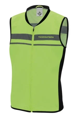 A Buon Prezzo Gilet In Tessuto Alta Visibilità Tucano Urbano Nano Flex Gilet Giallo Fluo