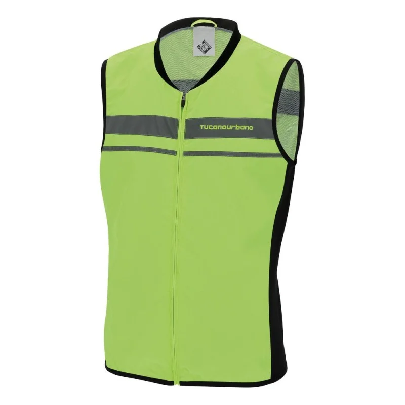 A Buon Prezzo Gilet In Tessuto Alta Visibilità Tucano Urbano Nano Flex Gilet Giallo Fluo