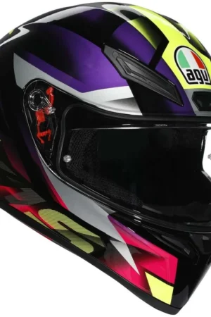 Casco Moto Integrale Agv K1 S FASTLAP Nero Viola Rosa Più Venduto