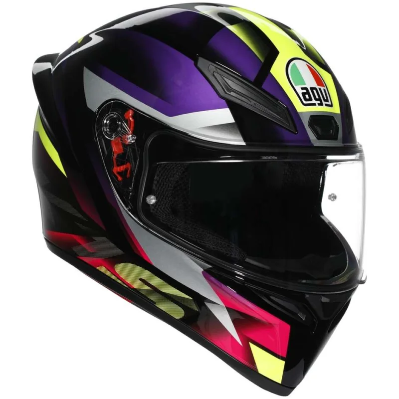 Casco Moto Integrale Agv K1 S FASTLAP Nero Viola Rosa Più Venduto