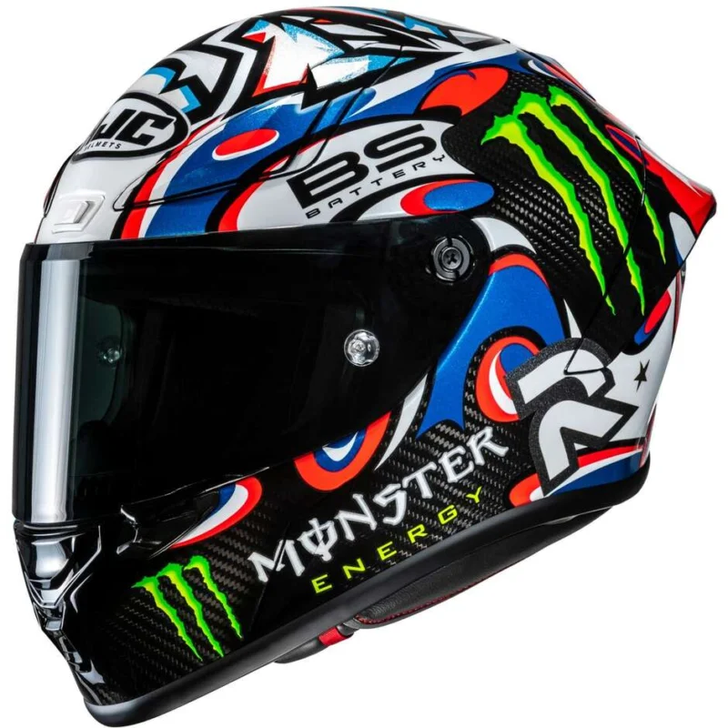 Spedito Oggi Casco Moto Integrale Hjc RPHA1 V2 CARBON QUARTARARO LE MANS 3 MC21