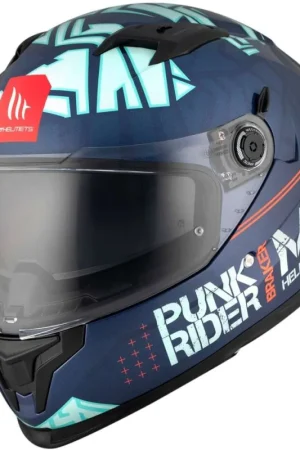 Casco Moto Integrale Mt Helmets BRAKER SV PUNK RIDER C7 Lucido Miglior Prezzo