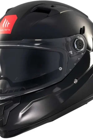 Spedizione Espresso Casco Moto Integrale Mt Helmets BRAKER SV SOLID A1 Lucido Nero