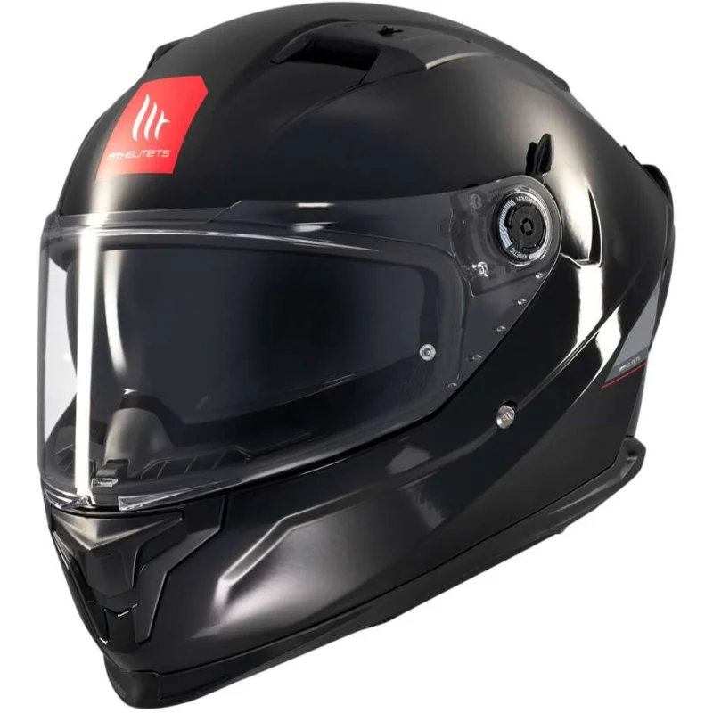 Spedizione Espresso Casco Moto Integrale Mt Helmets BRAKER SV SOLID A1 Lucido Nero