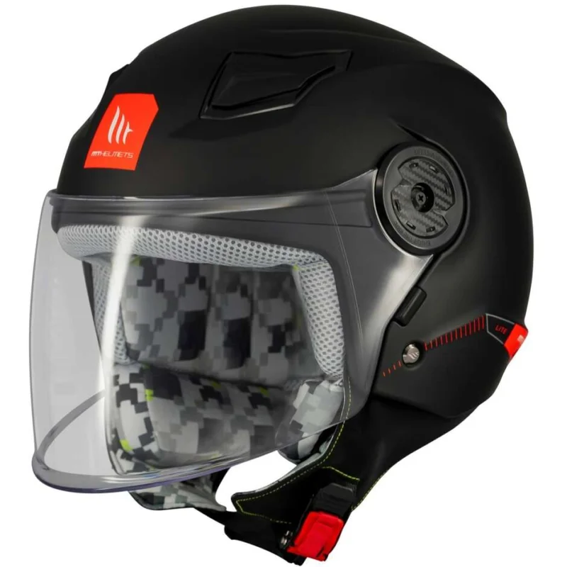Non Perdere Casco Moto Jet Bambino Mt Helmetss YOUTH LITE SOLID A1 Opaco Nero Opaco