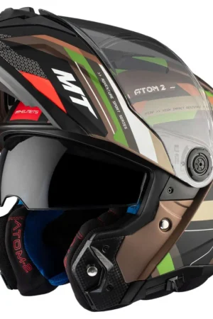 Casco Moto Modulare P/J Mt Helmets ATOM 2 SV BAST A6 Opaco Acquista Ora