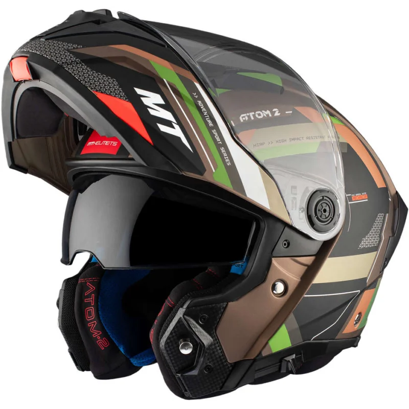 Casco Moto Modulare P/J Mt Helmets ATOM 2 SV BAST A6 Opaco Acquista Ora