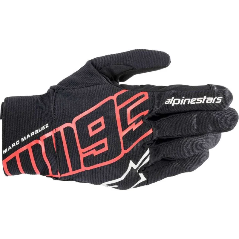 Offerta Limitata Guanti Moto Alpinestars ARAGON GLOVES Rosso brillante Nero