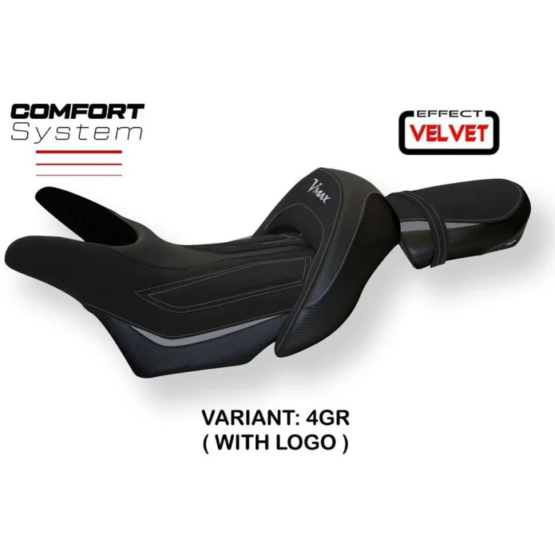 Affare Rivestimento Sella TPZ Italia Specifico Per Yamaha V-Max 1700 2008 - 2017 Modello Odessa Velvet Comfort System