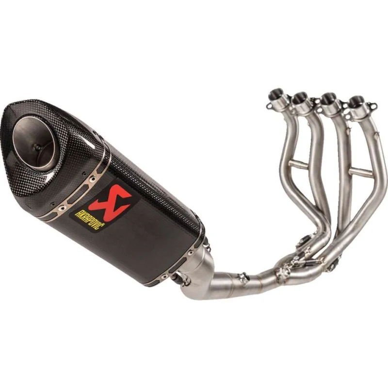 Prezzo Basso Scarico Completo Akrapovic Racing Line S-K2R3-APC Per KAWASAKI ZX-4 R 400 Ninja / ZX-4 RR 400 Ninja (23-26)