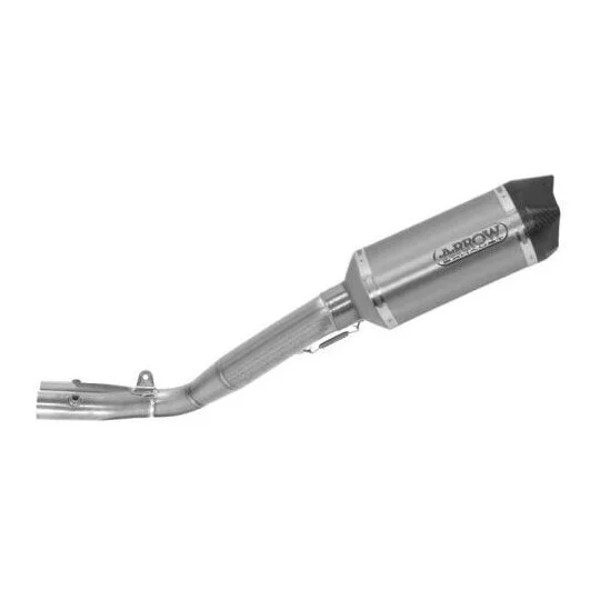 Scarico Intermedio Arrow racing - Terminale Race-Tech titanio + Raccordo titanio 60mm. Per Yamaha YZF R1 (17-24) Prezzo Di Fabbrica