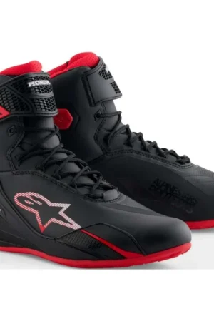 A Buon Prezzo Scarpe Moto Alpinestars HONDA FASTER-4 Nero Rosso