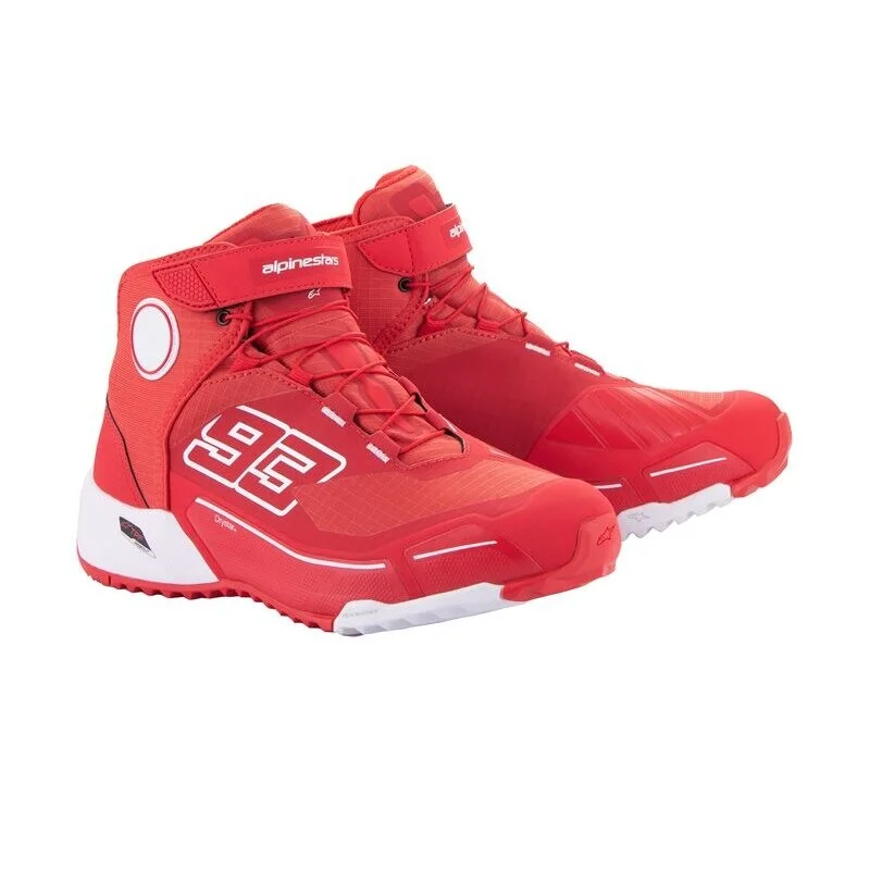 A Buon Prezzo Scarpe Moto Alpinestars MM93 CR-X DRYSTAR Bianco Rosso