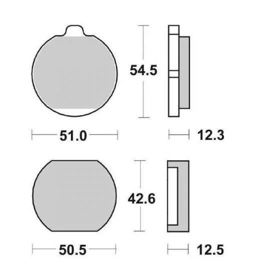 Professionale Pastiglie Freno in Carbonio Ferodo FDB132P Platinum 43082-1001, 43082-1005