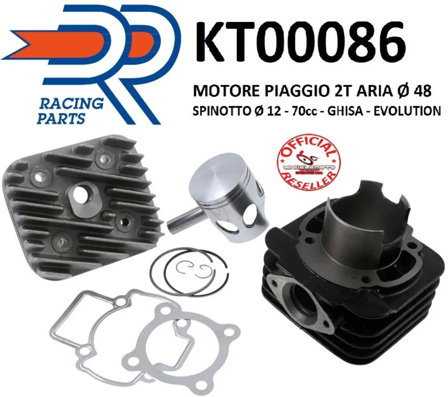 Offerta Speciale Gruppo termico DR diametro 48 Piaggio 50 2T raffreddamento ad aria