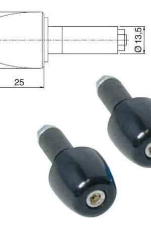 Affare pesi manubrio alluminio nero diametro 13,5