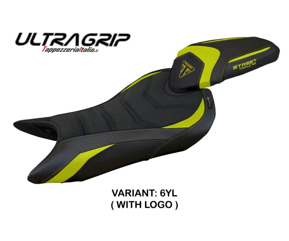 Rivestimento sella Norwich Ultragrip Giallo YL + logo Tpz compatibile per TRIUMPH STREET TRIPLE 765Modelli dal 2023 al 2026 TRST765NU-6YL-1 Miglior Prezzo