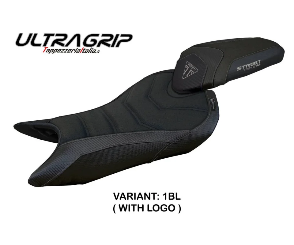 Rivestimento sella Norwich Ultragrip Nero BL + logo Tpz compatibile per TRIUMPH STREET TRIPLE 765Modelli dal 2023 al 2026 TRST765NU-1BL-1 Prezzo Conveniente