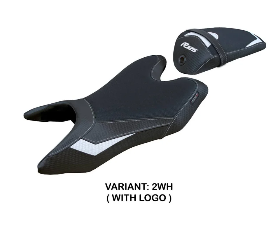 Offerta Rivestimento sella Ashwy Bianco WH + logo Tpz compatibile per YAMAHA R125Modelli dal 2019 al 2022 YAR12519A-2WH-1