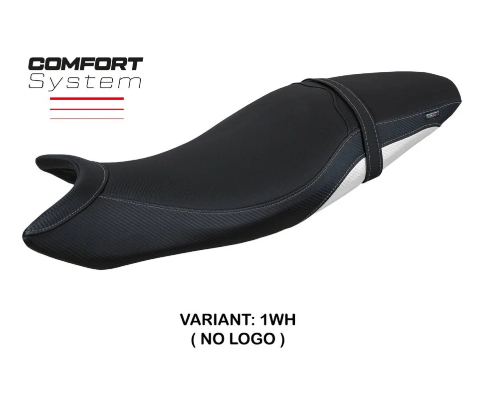 Quantità Limitata Rivestimento sella Shibuya Comfort System Bianco WH Tpz compatibile per SUZUKI SV 650Modelli dal 2016 al 2026 SUSV65SC-1WH-2