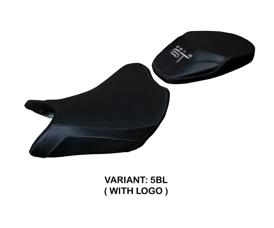 Rivestimento sella Loei Nero BL + logo Tpz compatibile per SUZUKI GSX S 1000 GTModelli dal 2021 al 2026 SGSXGTL-5BL-1 Promozione Esclusiva