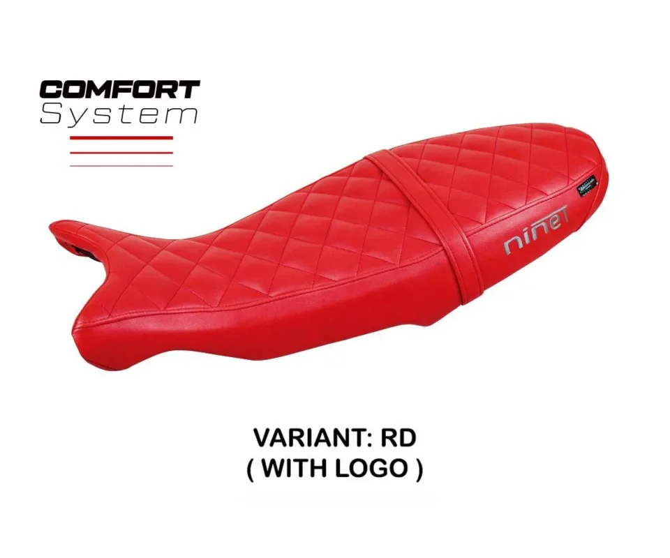 Rivestimento sella Sivas Comfort System Rosso RD + logo Tpz compatibile per BMW R 1200 NINE TModelli dal 2014 al 2026 BR12NTSC-RD-1 Reso Gratuito