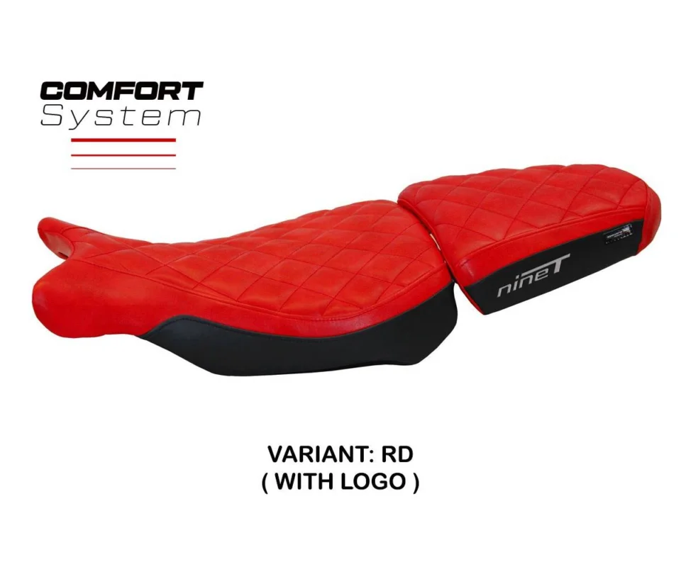 Compra Online Rivestimento sella Batea Comfort System Rosso RD + logo Tpz compatibile per BMW R 1200 NINE T (SCRAMBLER)Modelli dal 2014 al 2026 BR12NTB-RD-1