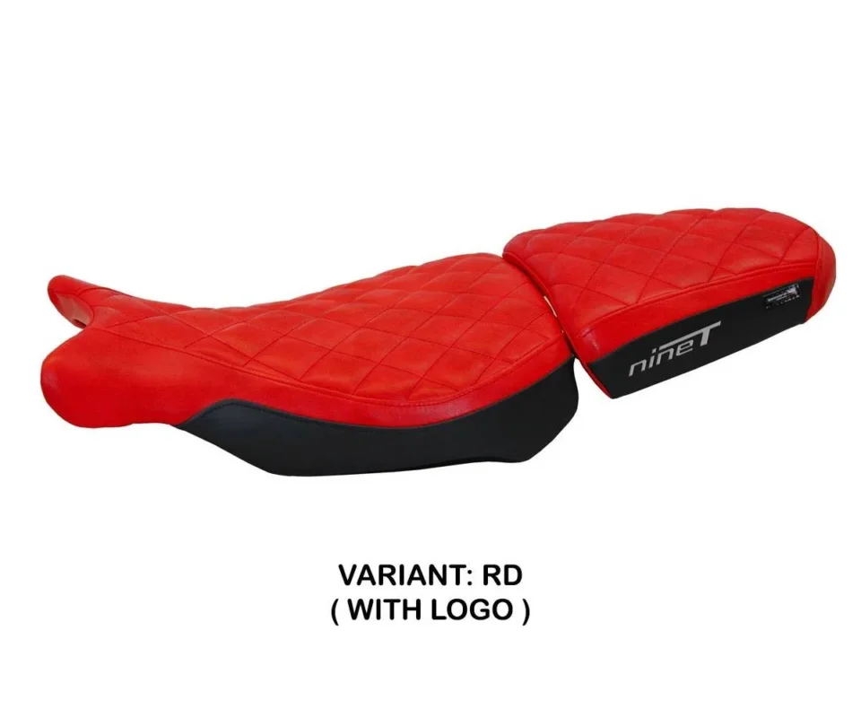 Nuovo Arrivo Rivestimento sella Arnes Rosso RD + logo Tpz compatibile per BMW R 1200 NINE TModelli dal 2014 al 2026 BR12NTA-RD-1
