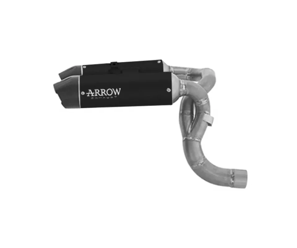 Terminali di scarico Arrow Round Sil Titanio Dark Coppa in Carbonio Non Per Uso Stradale per Ducati Panigale V2 /SModelli dal 2025 al 2026 77004PRN Ultime Pezzi