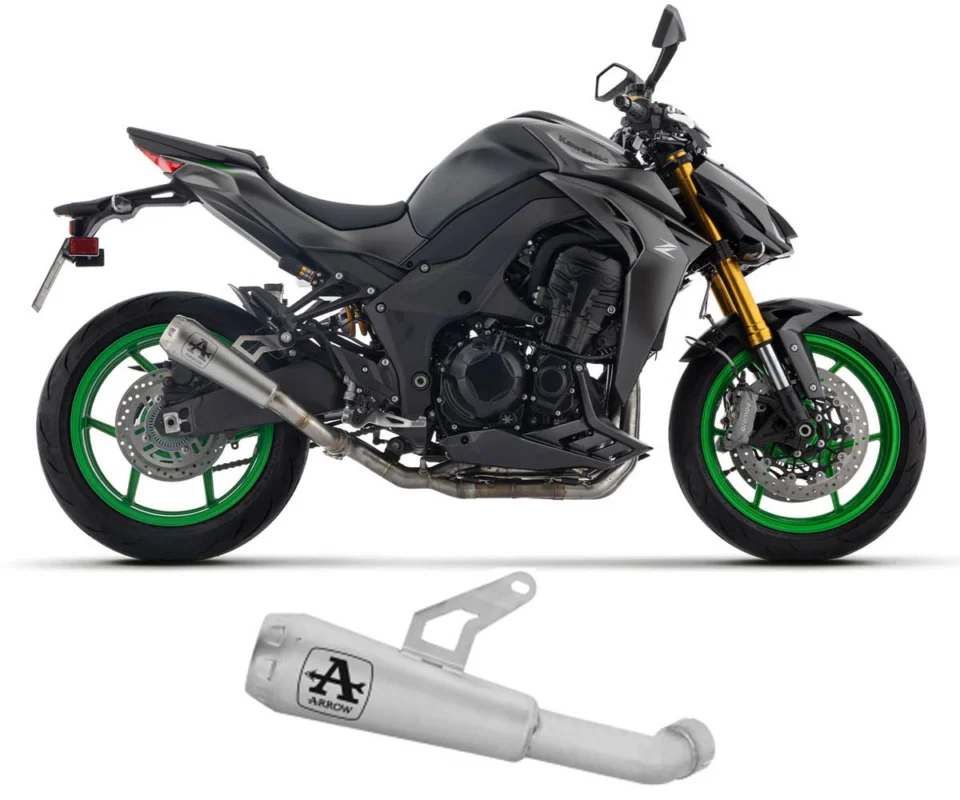 Terminale di Scarico Arrow Pro-Race in Titanio per KAWASAKI Z 1100 / SEModelli dal 2025 al 2026 77507PR Novità