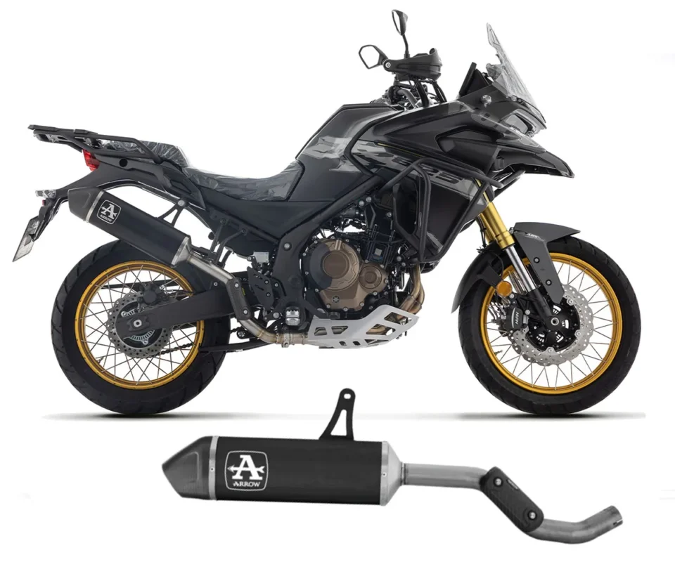Terminale di scarico Arrow Indy-Race EVO Alluminio Dark Coppa in Carbonio per Voge Valico 625 DSXModelli dal 2025 al 2026 72694AKN Vendita Finale