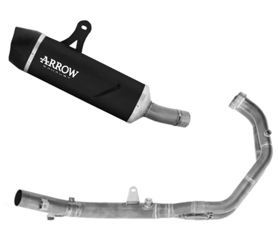 Scarico Completo Arrow Indy-Race EVO Alluminio Dark Coppa in Carbonio per Voge Valico 800 DSX RallyModelli dal 2025 al 2026 72693AKN + 72208PD Non Perdere