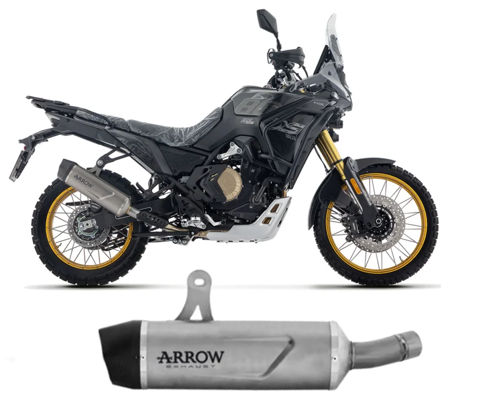 Terminale di scarico Arrow Indy-Race EVO Titanio Coppa in Carbonio per Voge Valico 800 DSX RallyModelli dal 2025 al 2026 72693PK Ultimissimo Modello