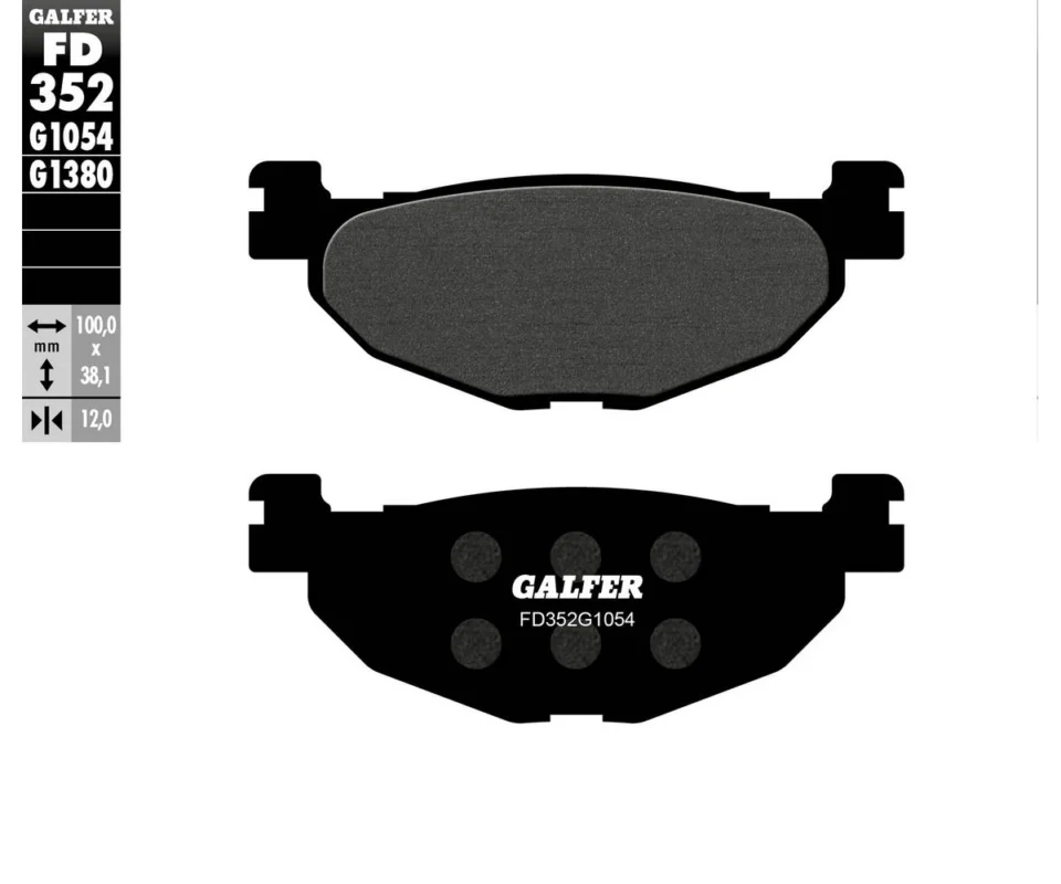 Reso Gratuito Galfer Pastiglie Freno Posteriore per YAMAHA XP 500 T-MAX ABSModelli: 2008FD352G1054