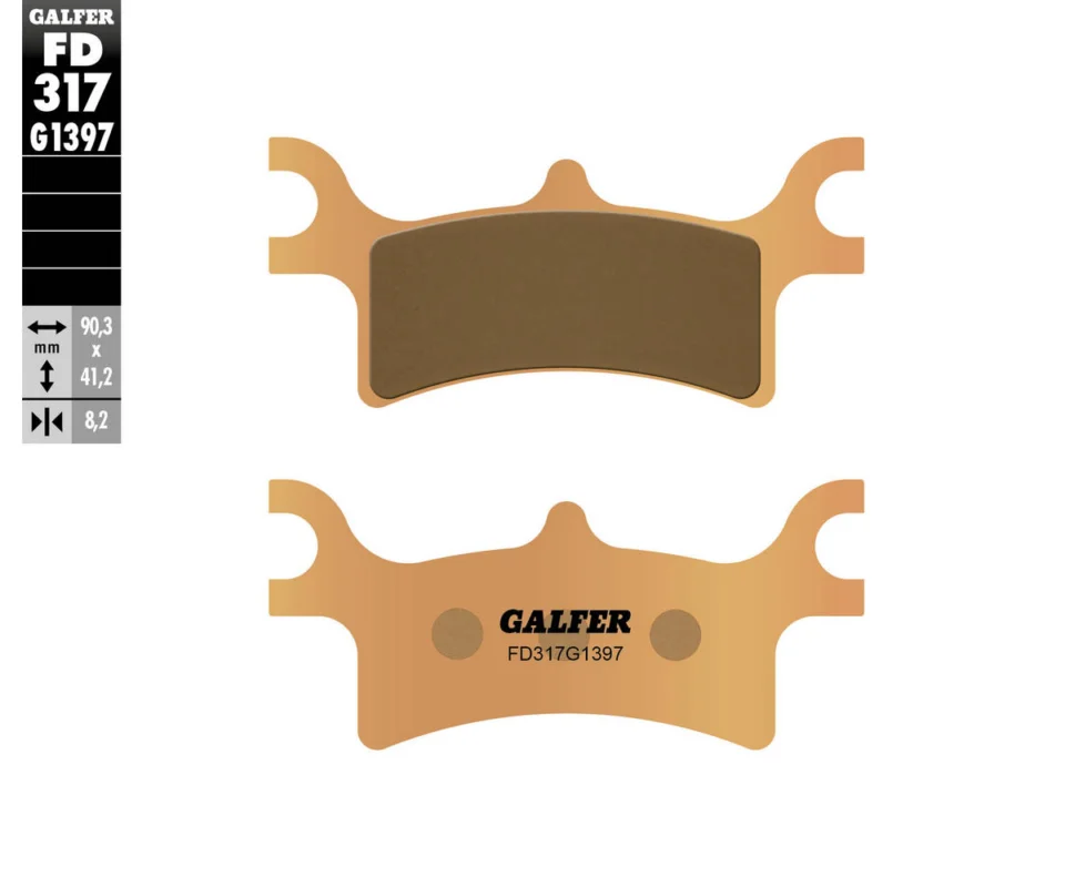 Prezzo Conveniente Galfer Pastiglie Freno Posteriore per POLARIS 4 Wheels SPORTSMAN 500Modelli: 2003FD317G1397