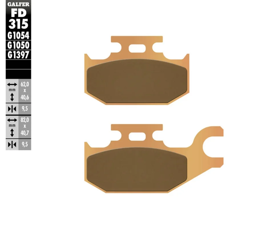 Galfer Pastiglie Freno Posteriore per CAN-AM 4 Wheels OUTLANDER 400 MAX STD/XT DER./RIGHTModelli: 2007FD315G1397 Offerta