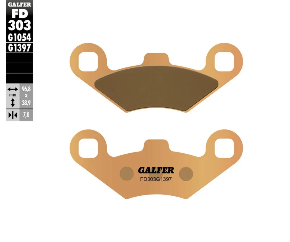 Ultima Occasione Galfer Pastiglie Freno Posteriore per MACBOR 4 Wheels ZX 250Modelli: 2006FD303G1397