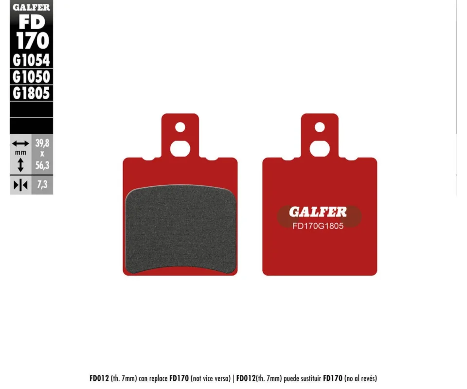 Offerta Speciale Galfer Pastiglie Freno Posteriore per GILERA-PIAGGIO RC 600 R, COBRAModelli: 1994FD170G1805