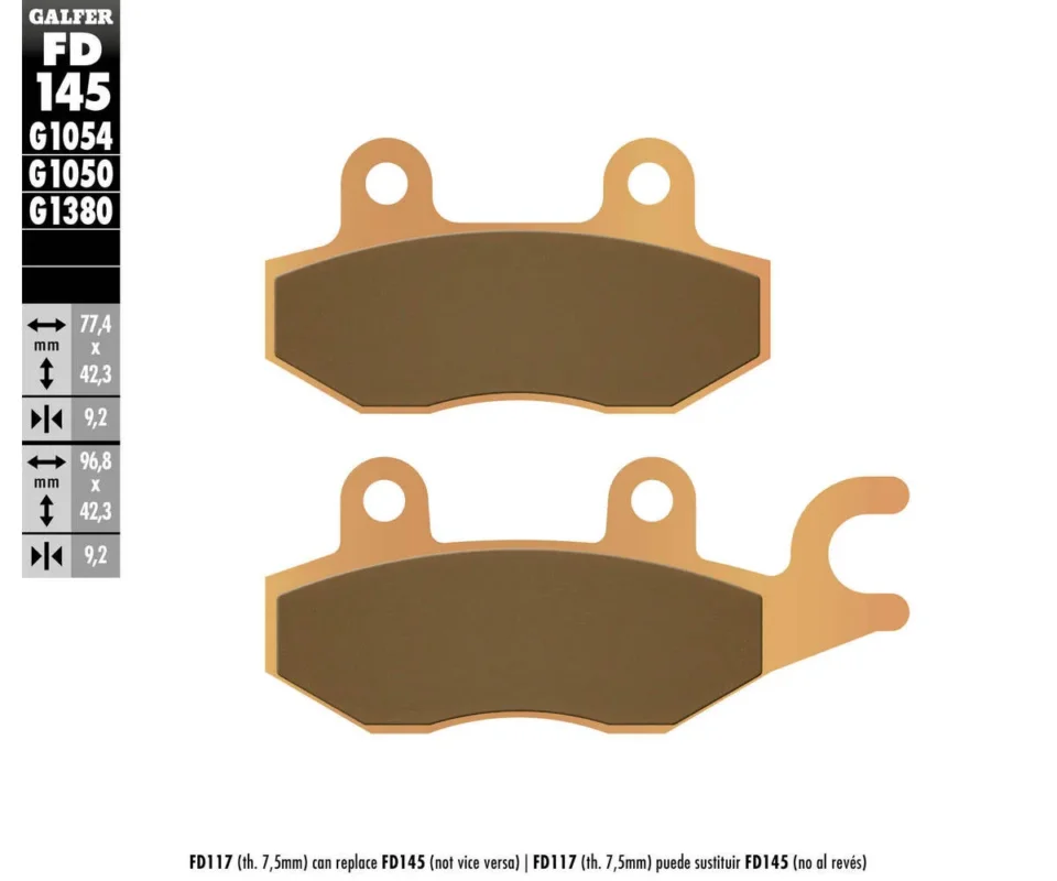 Galfer Pastiglie Freno Posteriore per KYMCO LIKE 125Modelli dal 2009 al 2016FD145G1380 Scelto Dai Clienti
