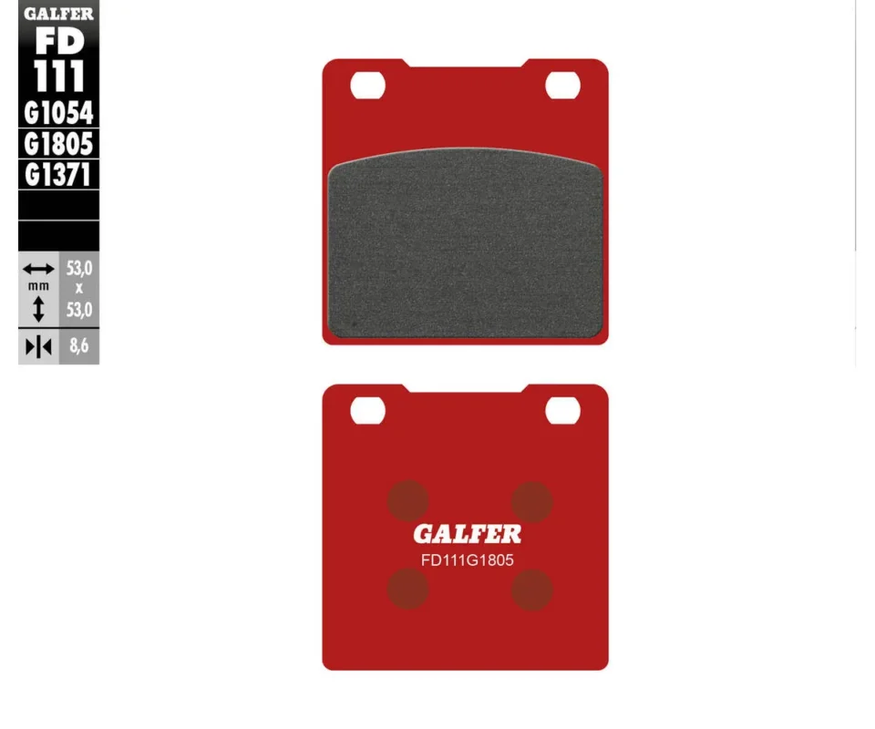 Galfer Pastiglie Freno Posteriore per KAWASAKI ZZR 1100Modelli dal 1993 al 2001FD111G1805 Non Perdere