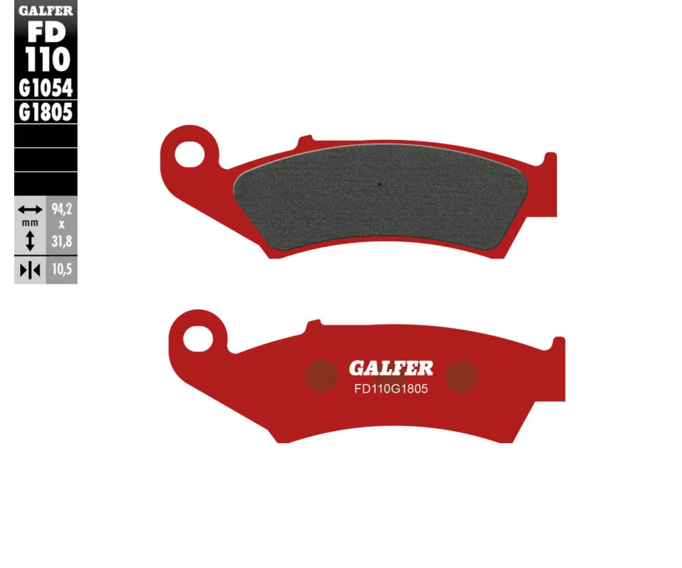 Sconto Galfer Pastiglie Freno Posteriore per HONDA VFR 400 R (NC30)Modelli dal 1989 al 1993FD110G1805