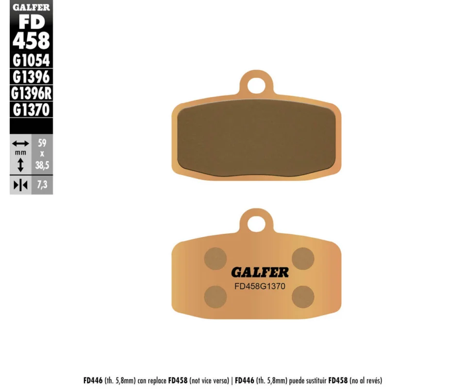 A Buon Prezzo Galfer Pastiglie Freno Anteriore per OHVALE GP 0 110 AUTOMATICModelli dal 2019 al 2020FD458G1370